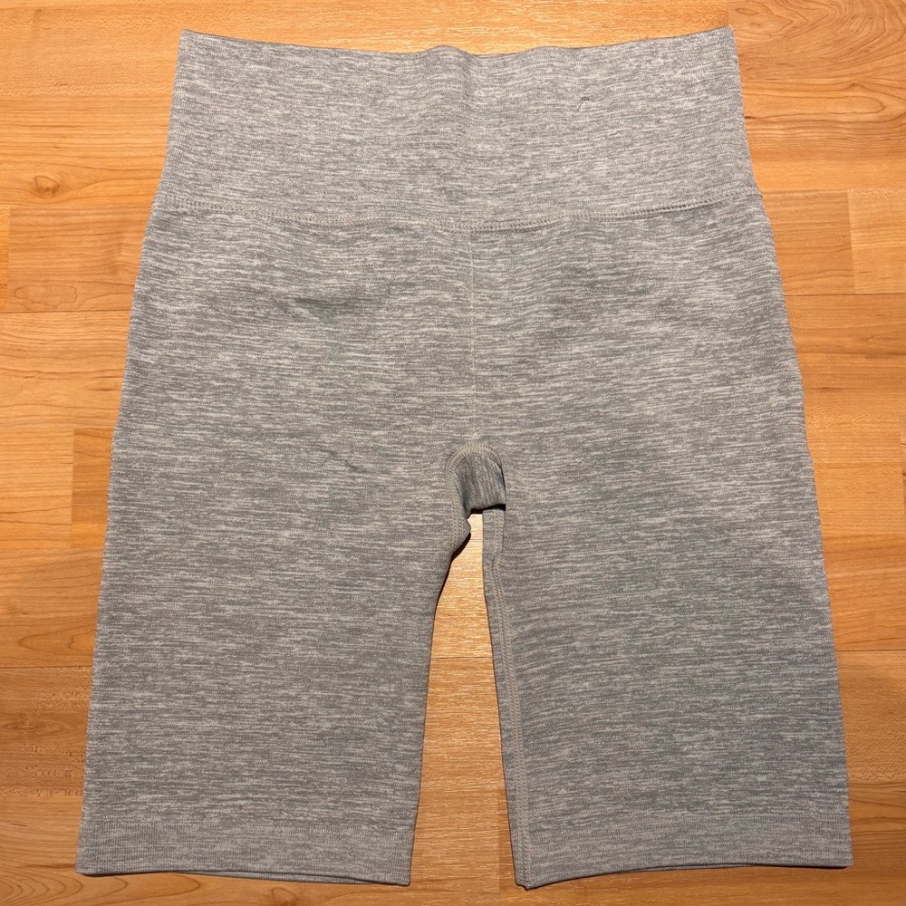 Forever 21 Women’s Gray High-Waisted Biker Shorts- Medium